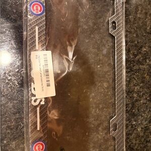 Chicago Cubs Carbon Fiber License Plate Frame